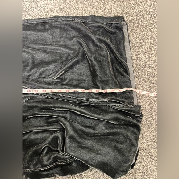 CP Shades Dark Gray Velvour Boho Longline Oversized Duster M Silk Blend Hippie - Picture 10 of 12